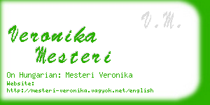 veronika mesteri business card